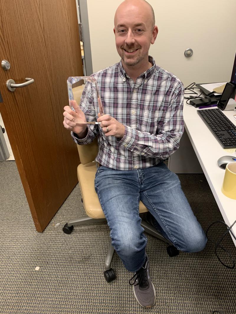 Jay Smith Receives October 2019 Staff Excellence Award