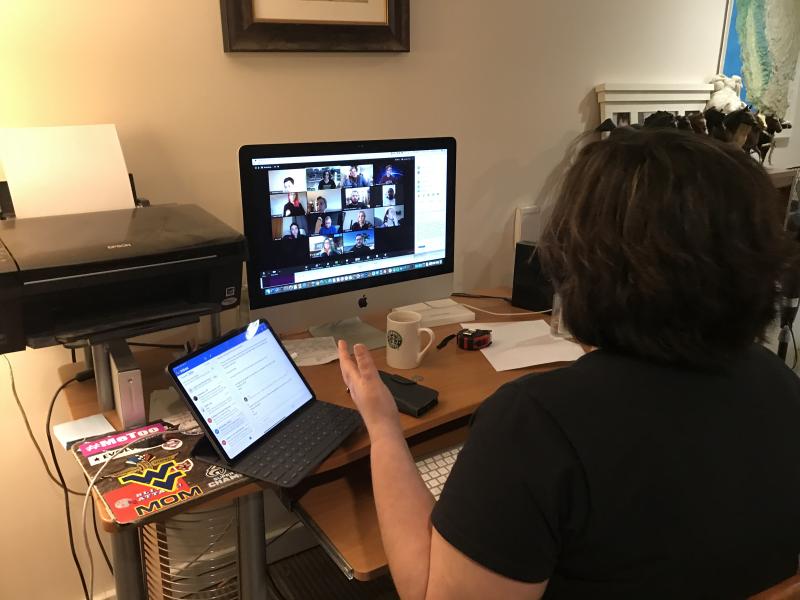 Kraft teaches online via Zoom Associate Professor of Clinical Communication Nicole Kraft Teaches Online
