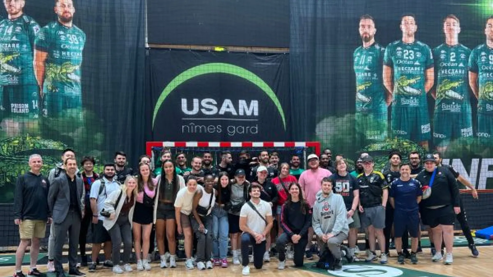 Visiting the Nimes Team Handball facility