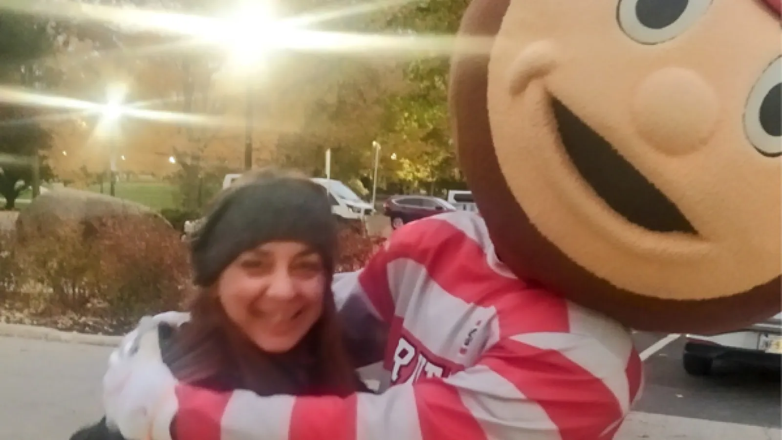 Rosemarie Calleja with Brutus