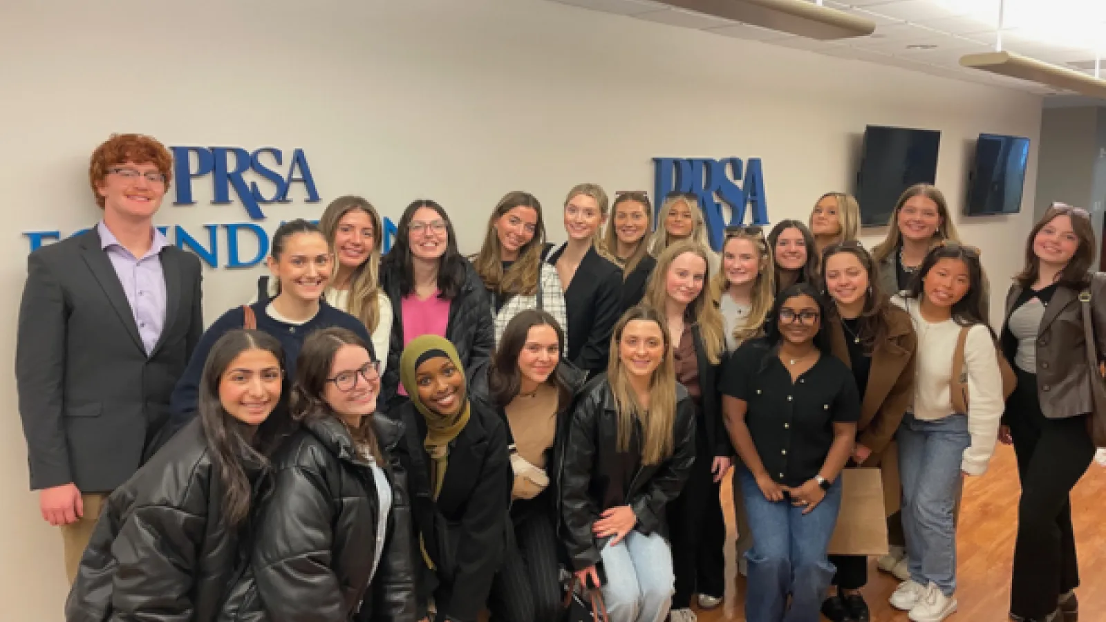 25 PRSSA Students in NYC
