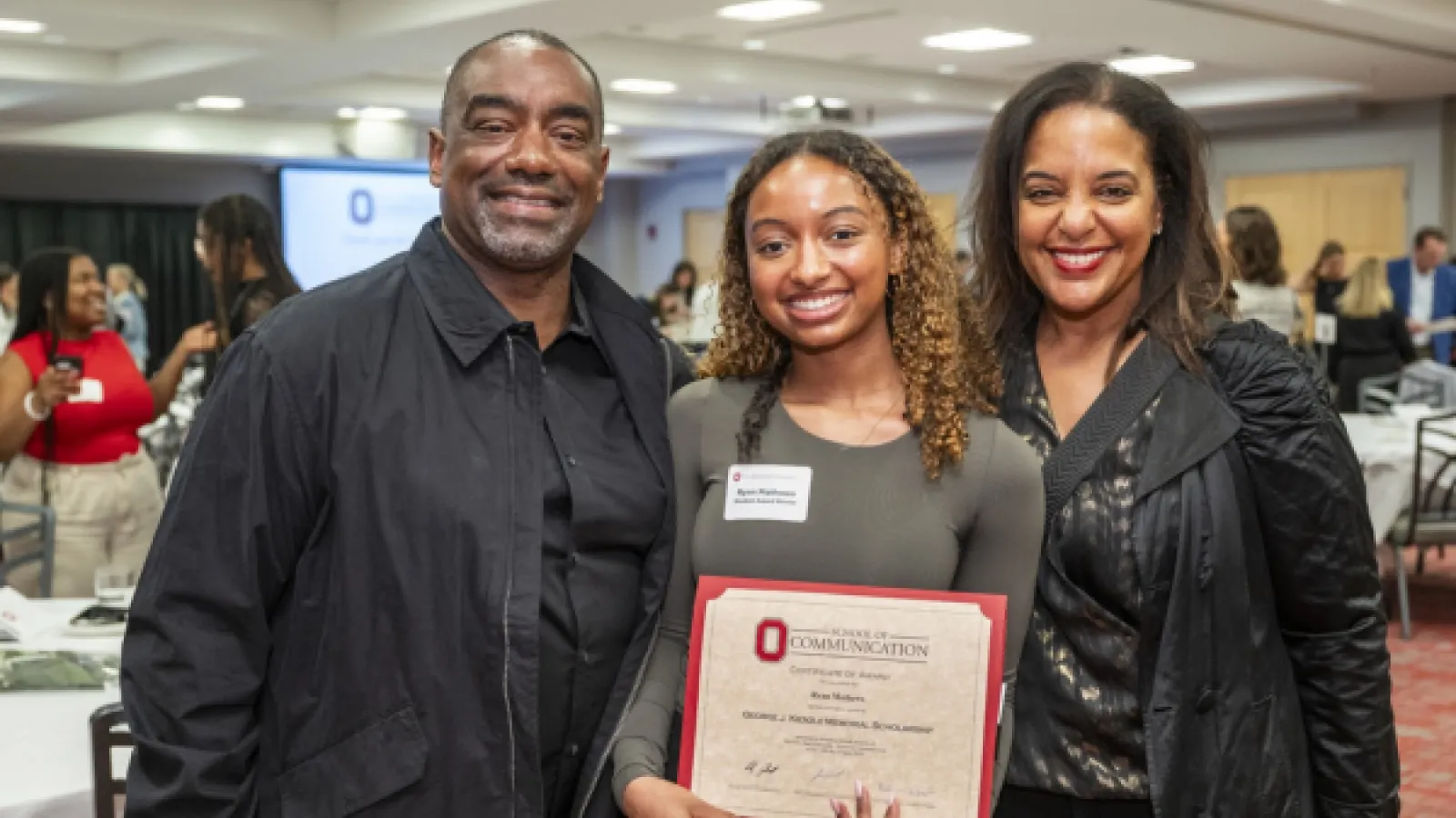Undergraduate Awards Banquet Family Photo