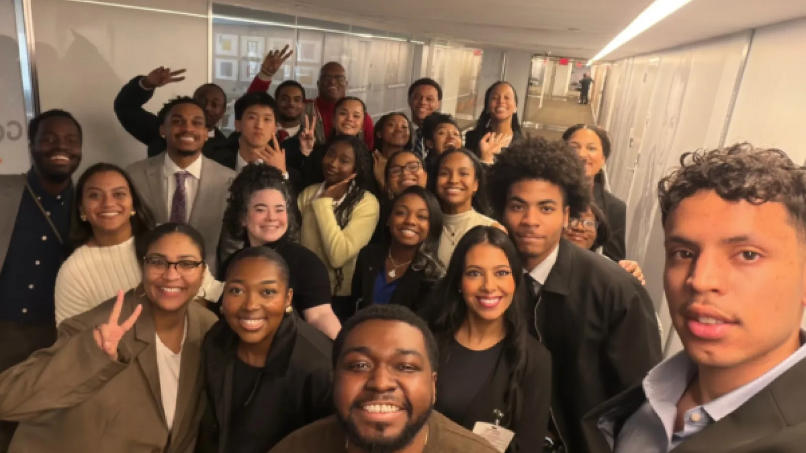Selfie of students 