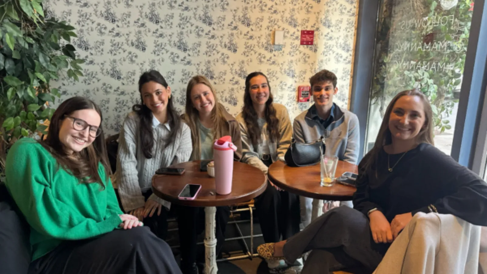 Students at coffee chat 
