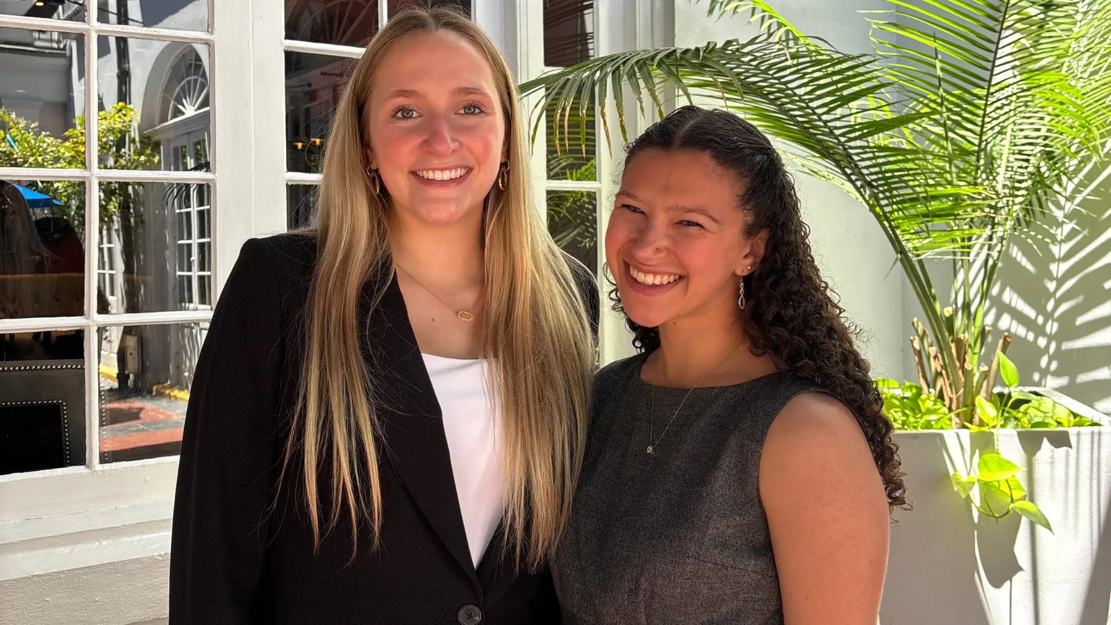 Mackenzie Smith and new Ohio State PRSSA president Paige Galperin