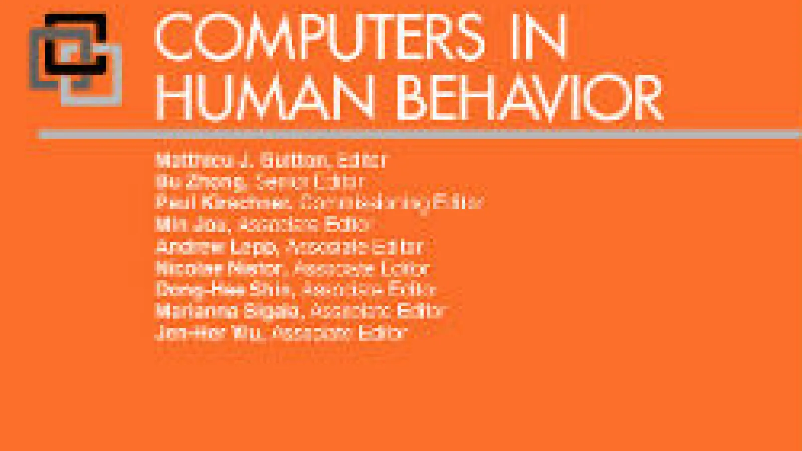 Computers in Human Behavior Cover