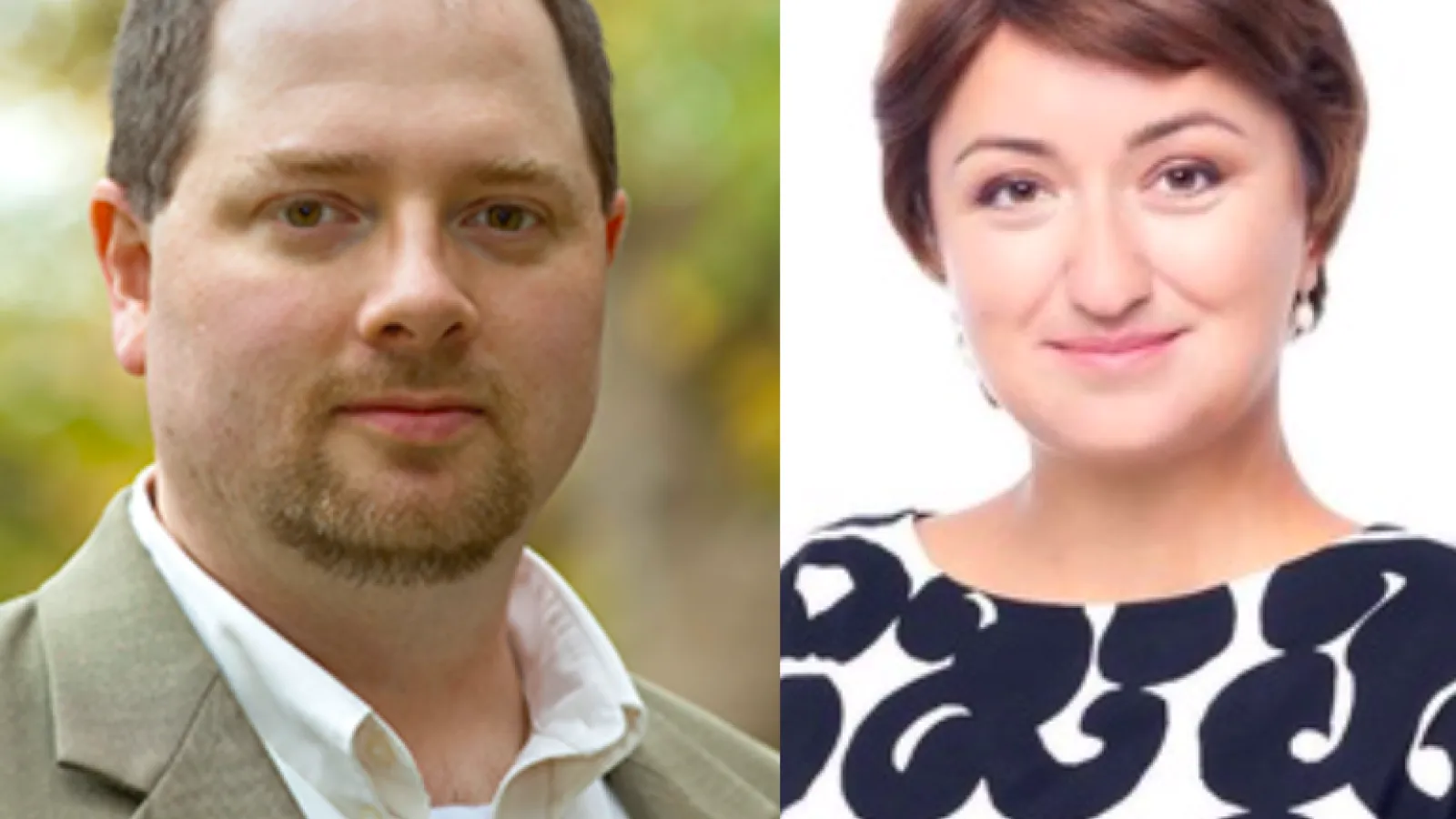 Professors Erik Nisbet and Olga Kamenchuk