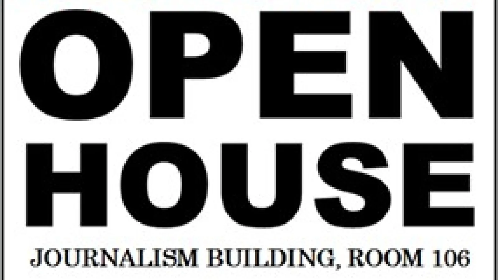 2018 School of Communication Open House flyer