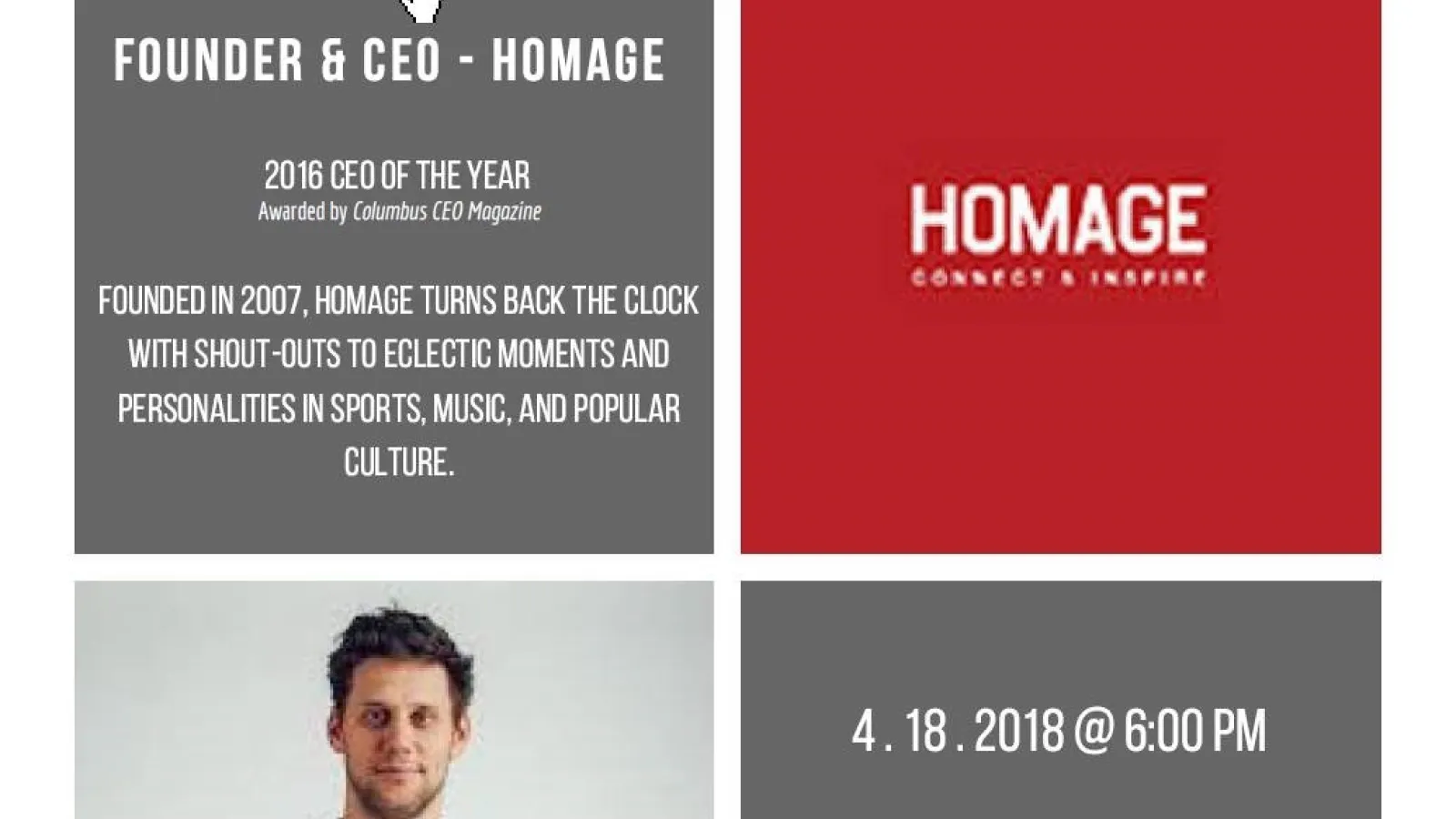 Ryan Vesler from Homage presentation at BASCA