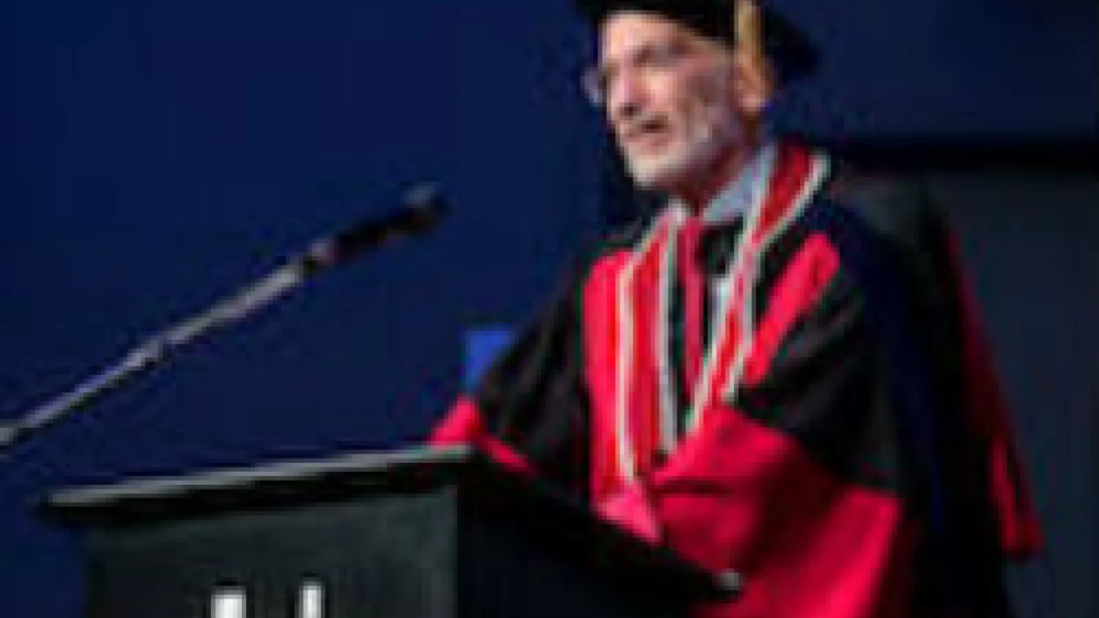 Mike Slater receiving honorary doctorate 