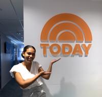 Akayla Gardner posing with the TODAY Show logo