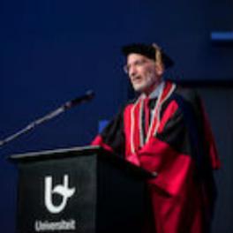 Slater receiving doctorate speech Mike Slater receiving honorary doctorate