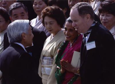 Belkind with Emperor Akihito of Japan, 2004