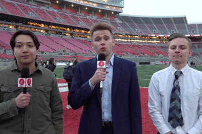 Smith reporting on field