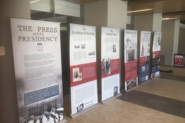 "Press and the Presidency" exhibit