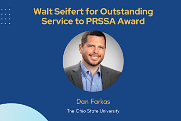 Farkas Receives Walt Seifert Award 