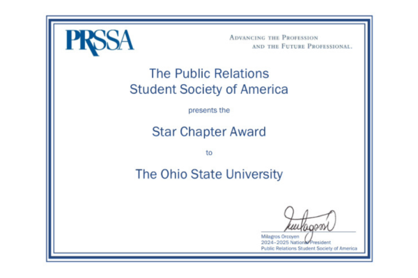2024 Star Chapter Award Certificate