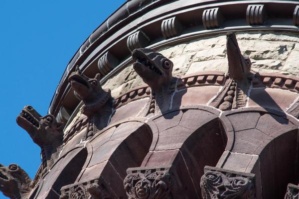 Detail of Orton Hall tower Detail of Orton Hall tower
