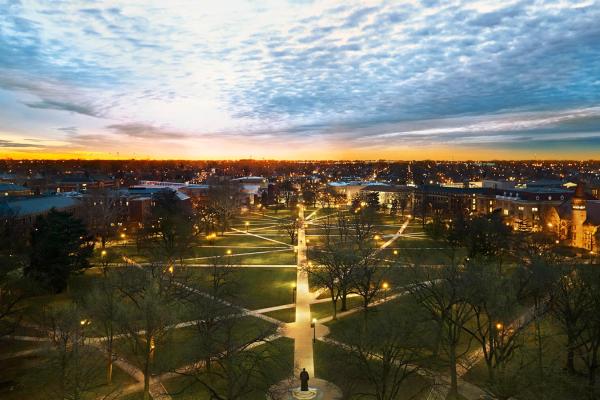 Ohio State Oval at dawn Ohio State Oval at dawn
