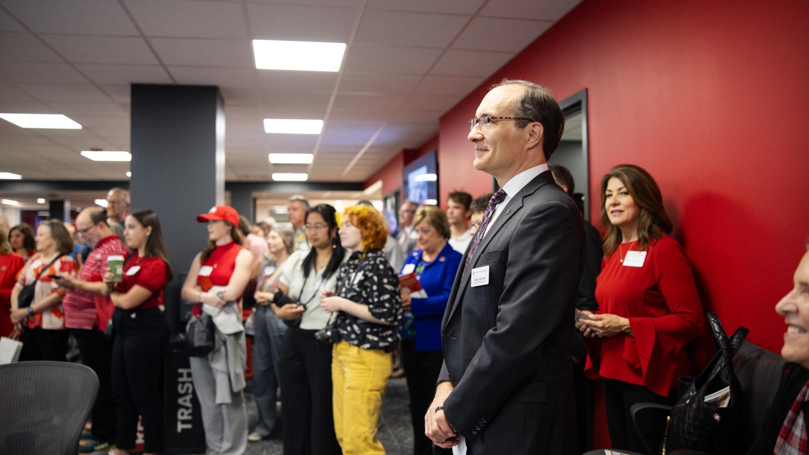 Audience at Lantern Newsroom Dedication