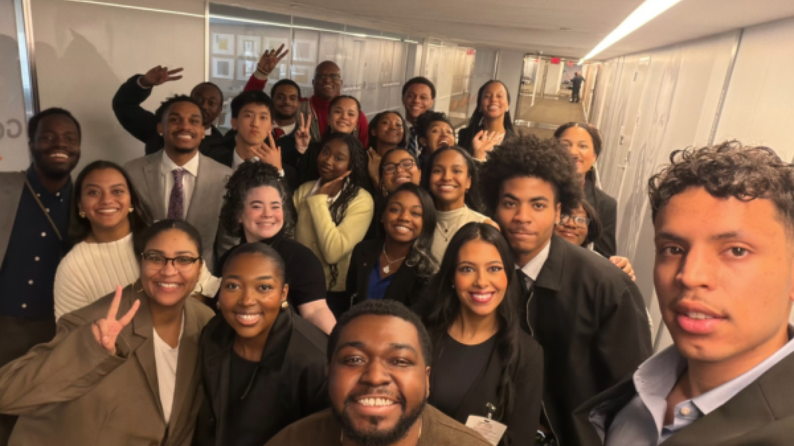 Selfie of students 